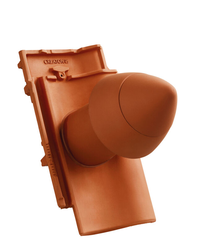 MEL SIGNUM ceramiczny kominek odpowietrzający instalację sanitarną DN 100 mm z odkręcaną pokrywą, z giętkim przewodem przył. (z adapterem)