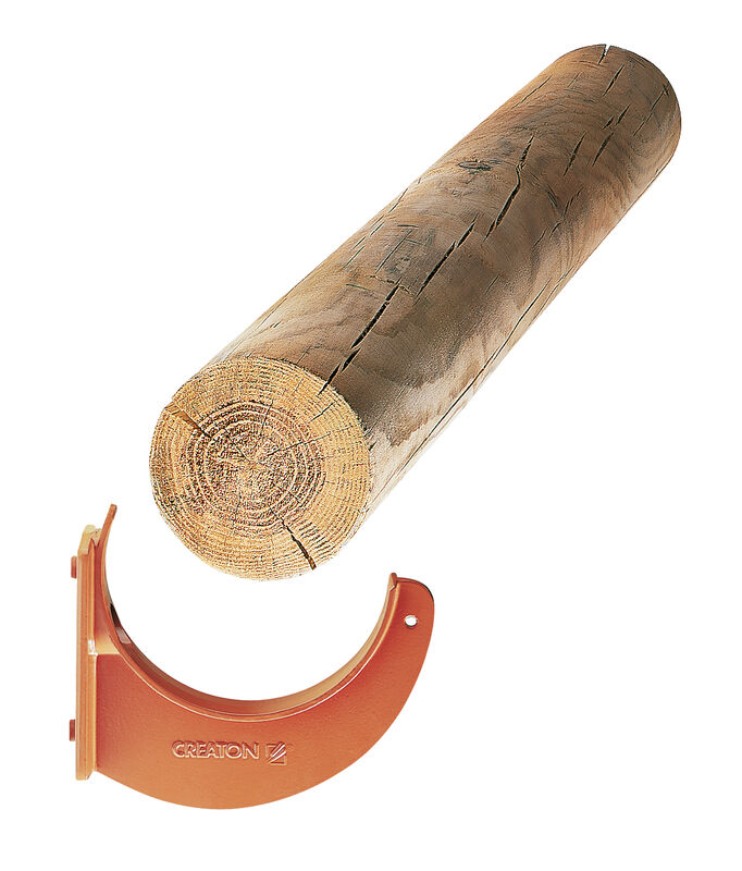 Hak aluminiowy do bala drewnianego Ø 14 cm (montaż na 1 aluminiowej dachówce podstawowej)