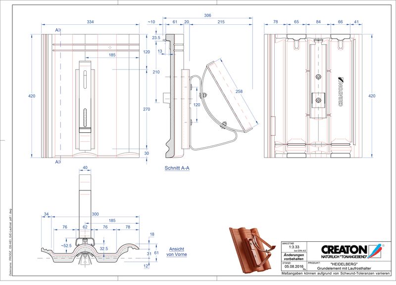Plik CAD produktu HEIDELBERG dach. podst. Laufrost
