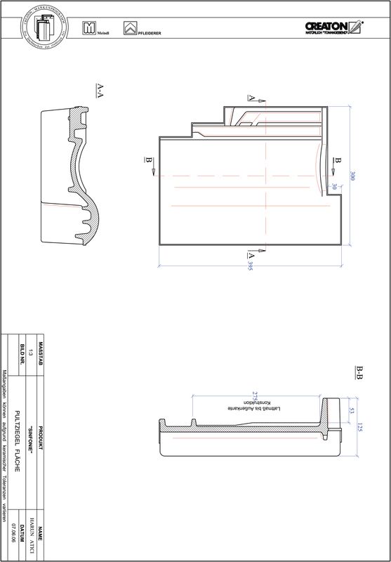 Plik CAD produktu SINFONIE dachówka pulpitowa połaciowa PULTFLA