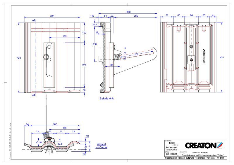 Plik CAD produktu HEIDELBERG dach. podst. Gitter