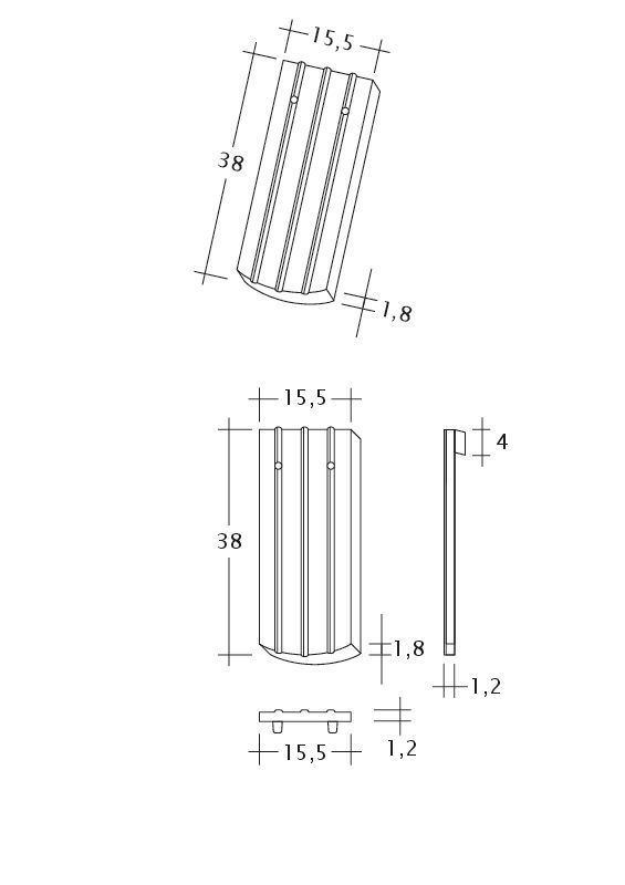 Rysunek techniczny produktu PROFIL Kera-Saechs-15cm-1-1