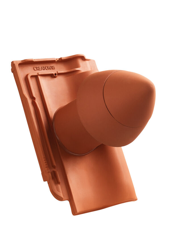 HAR SIGNUM ceramiczny kominek odpowietrzający instalację sanitarną DN 100 mm z odkręcaną pokrywą, z giętkim przewodem przył. (z adapterem)