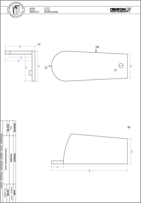 Plik CAD produktu KLASSIK krój zaokrąglony RUND-OGL-3-4