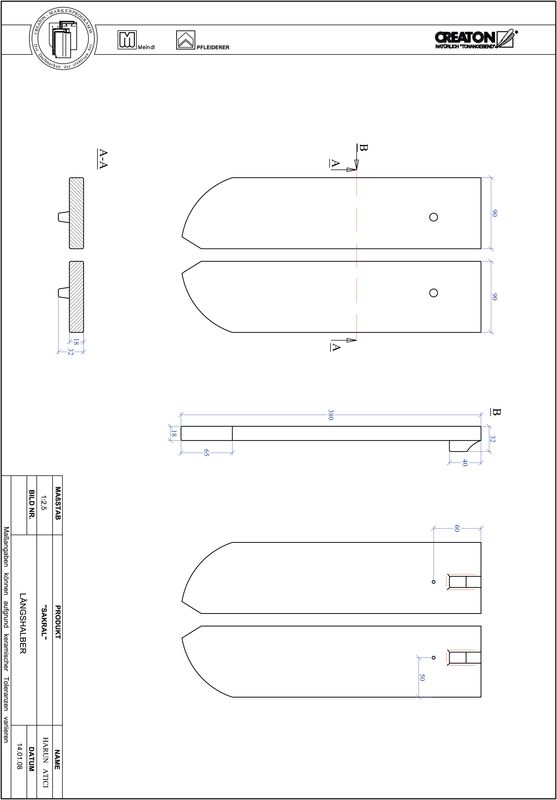 Plik CAD produktu SAKRAL krój zaokrąglony RUND-LH