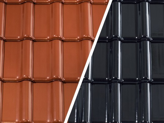 Dachówki ceramiczne - angobowanie i kolory stonowane