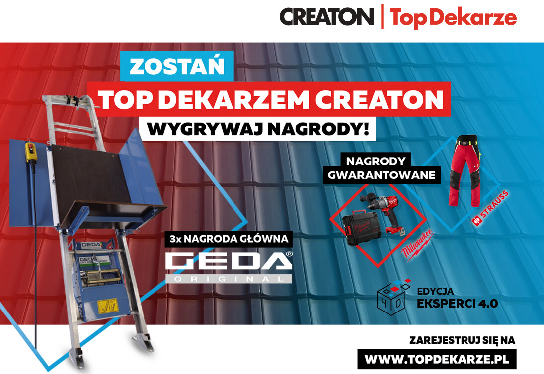 CREATON Polska zaprasza dekarzy do udziału w IV już edycji programu dla profesjonalistów Top Dekarze „EKSPERCI 4.0”.