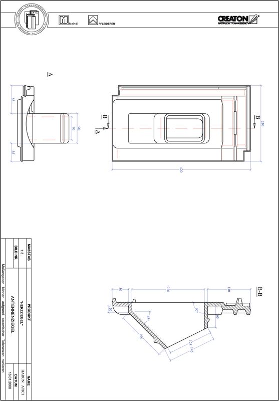 Plik CAD produktu HERZZIEGEL dachówka antenowa ANTENNNE
