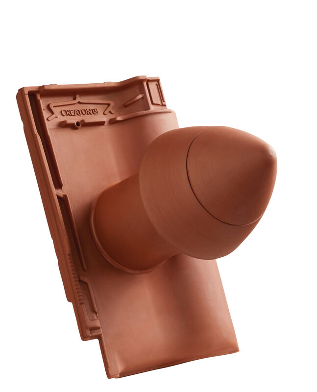 MZ3 NEU SIGNUM ceramiczny kominek odpowietrzający instalację sanitarną DN 100 mm z odkręcaną pokrywą, z giętkim przewodem przył. (z adapterem)