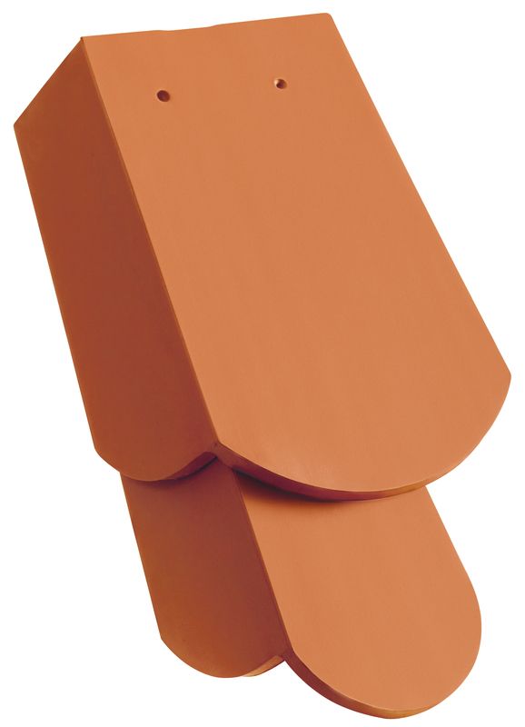 KLASSIK krój zaokrąglony dachówka boczna prawa 1 1/4 z długim okapnikiem ok. 11 cm