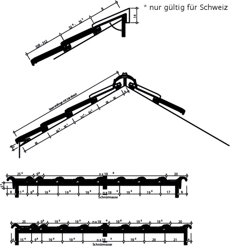 Rysunek techniczny produktu HARMONIE Szwajcaria HARMONIE1