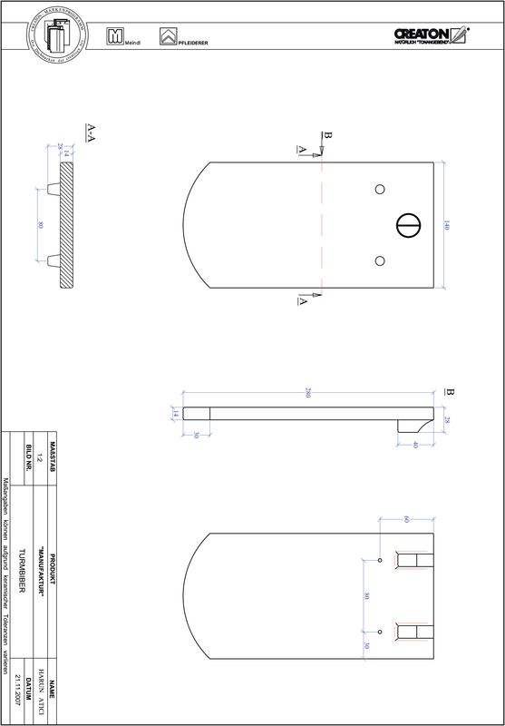Plik CAD produktu MANUFAKTUR krój segmentowy TURMBIBER