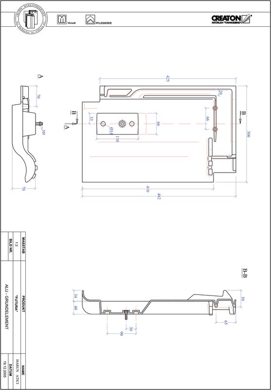 Plik CAD produktu FUTURA aluminium grunt. GRUNDALU