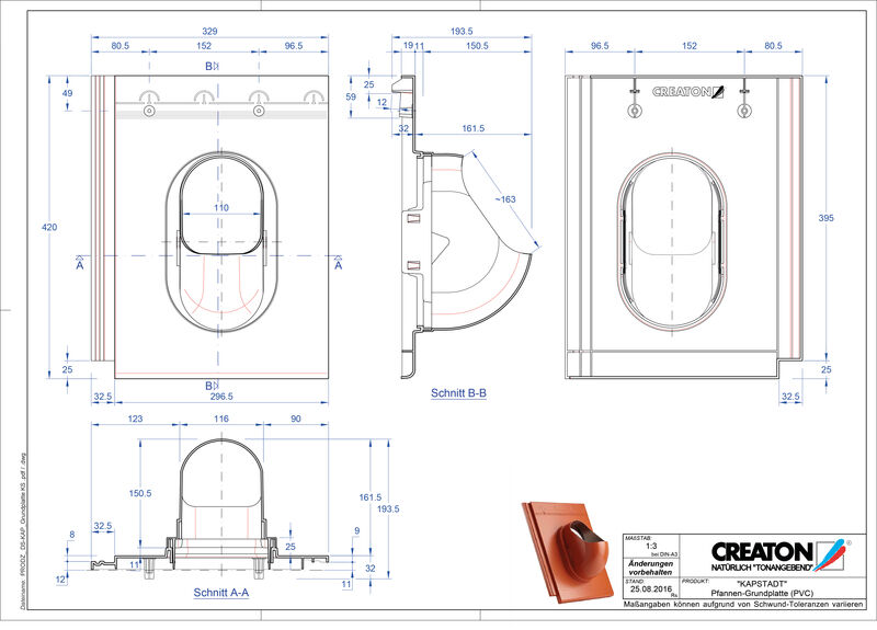 Plik CAD produktu KAPSTADT akcesoria Grundplatte-PVC
