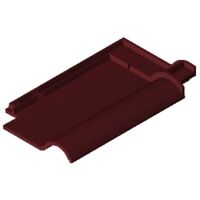 Product BIM model LOD 200 FUTURA wine red glazed Clay tile