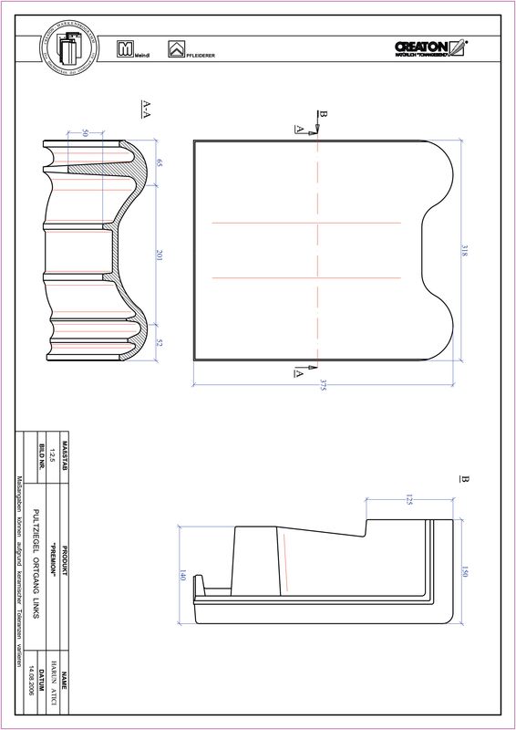 Plik CAD produktu PREMION dachówka pulpitowa boczna lewa PULTOGL