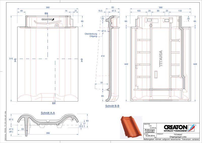 Plik CAD produktu TITANIA dachówka boczna lewa OGL