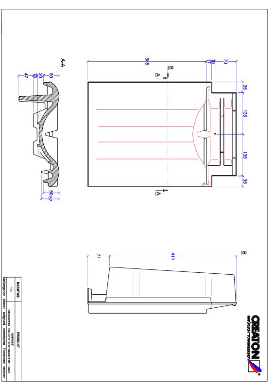 Plik CAD produktu SINFONIE dachówka kalenicowa wentylacyjna boczna lewa FALOGL