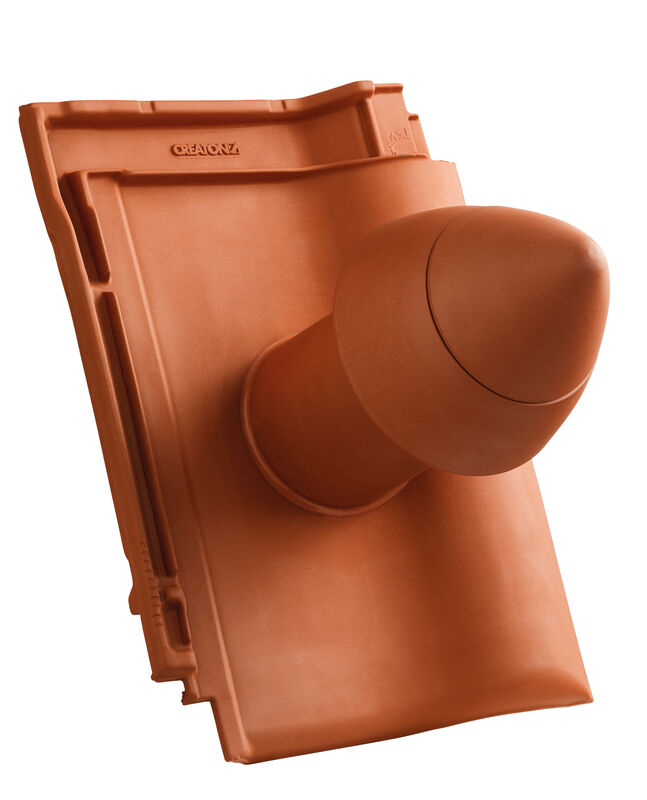 MAG SIGNUM ceramiczny kominek odpowietrzający instalację sanitarną DN 100 mm z odkręcaną pokrywą, z giętkim przewodem przył. (z adapterem)