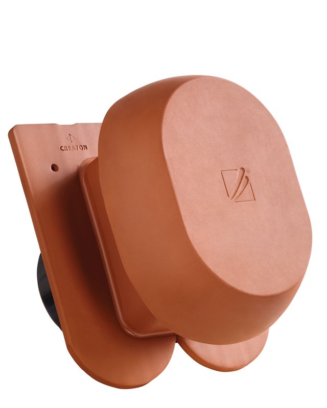 KLASSIK krój zaokrąglony SIGNUM ceramiczny kominek wentylacyjny DN 200 mm z adapterem