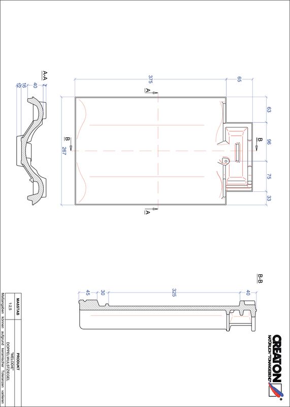 Plik CAD produktu MELODIE dachówka dwufalowa DWZ