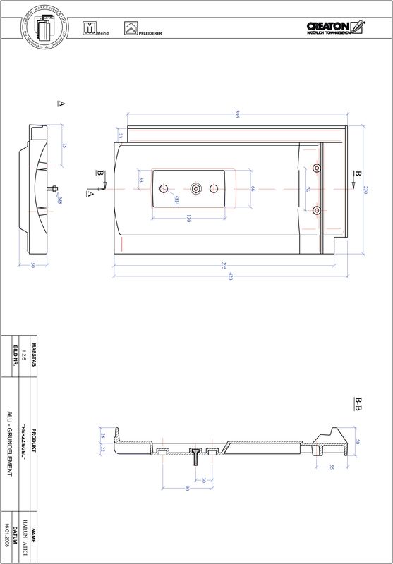 Plik CAD produktu HERZZIEGEL aluminium grunt. GRUNDALU