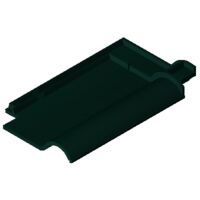 Product BIM model LOD 200 FUTURA dark green glazed Clay tile