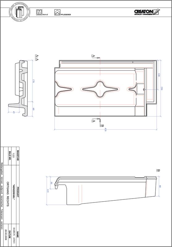Plik CAD produktu HERZZIEGEL dachówka boczna prawa OGR