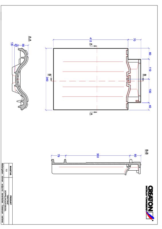Plik CAD produktu SINFONIE dachówka dwufalowa DWZ