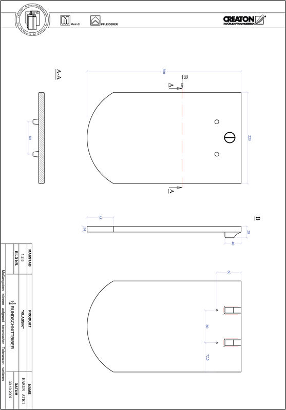 Plik CAD produktu KLASSIK krój zaokrąglony RUND-1-1-4