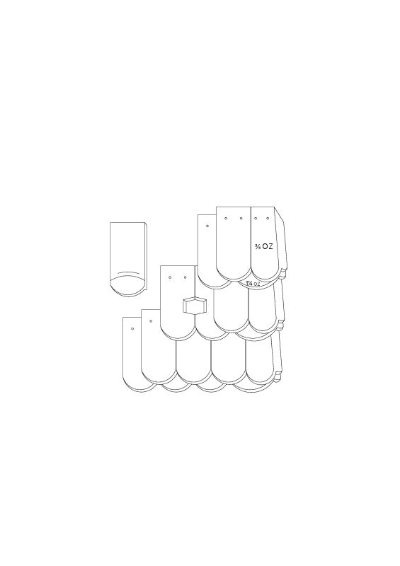 Rysunek techniczny produktu KLASSIK OGAusbildung-Kronendeckung-mit-OG-3-4-1-1-4