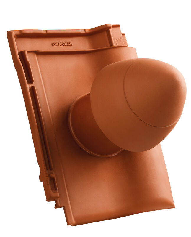 MAG SIGNUM ceramiczny kominek odpowietrzający instalację sanitarną DN 125 mm ze zdejmowaną pokrywą, z giętkim przewodem przył. (z adapterem)