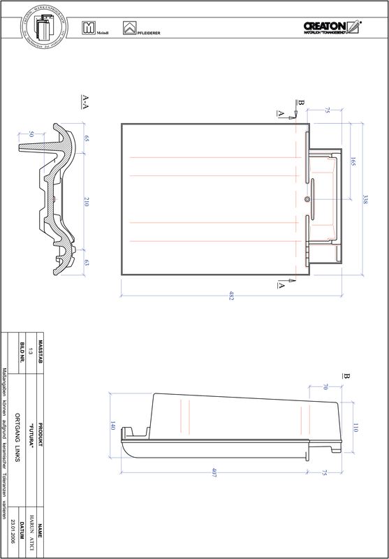 Plik CAD produktu FUTURA dachówka boczna lewa OGL