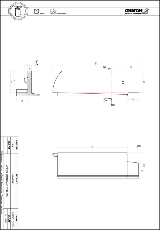 Plik CAD produktu KLASSIK krój zaokrąglony RUND-OGR