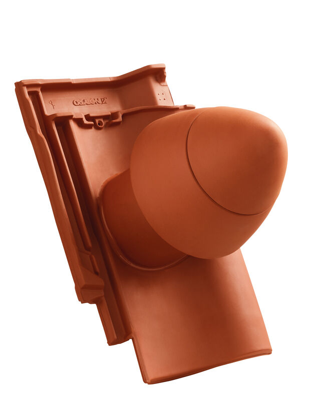 SIN SIGNUM ceramiczny kominek odpowietrzający instalację sanitarną DN 125 mm ze zdejmowaną pokrywą, z giętkim przewodem przył. (z adapterem)