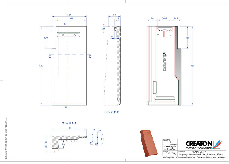 Plik CAD produktu KAPSTADT dachówka boczna lewa OGL-halb-120