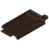 Product BIM model LOD 200 FUTURA dark brown engobed Field tile