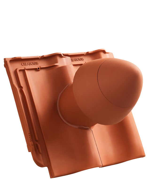HAR SIGNUM ceramiczny kominek odpowietrzający instalację sanitarną DN 125 mm ze zdejmowaną pokrywą, z giętkim przewodem przył. (z adapterem)