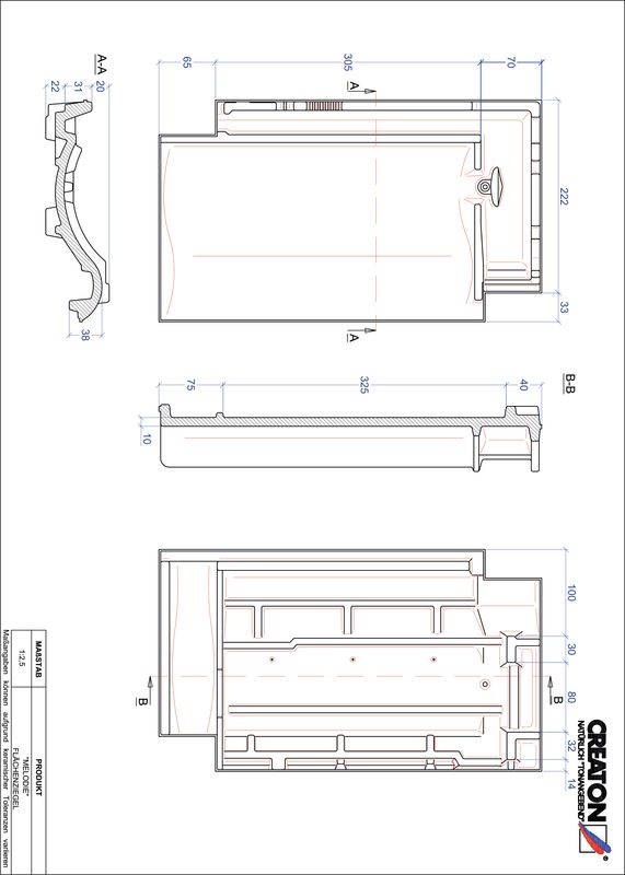 Plik CAD produktu MELODIE dachówka połaciowa FLA