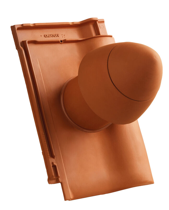 BAL SIGNUM ceramiczny kominek odpowietrzający instalację sanitarną DN 125 mm ze zdejmowaną pokrywą, z giętkim przewodem przył. (z adapterem)