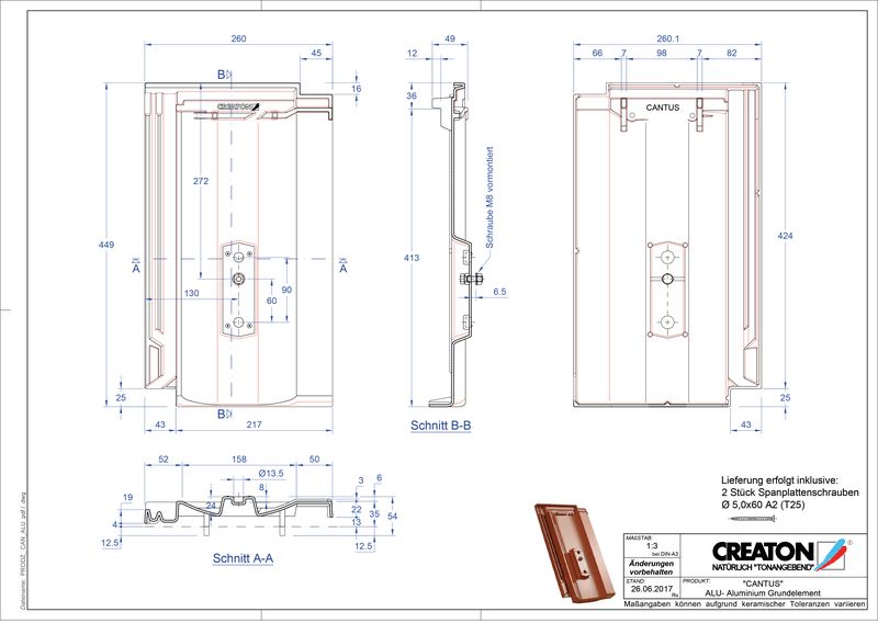 Plik CAD produktu CANTUS aluminium grunt. GRUNDALU