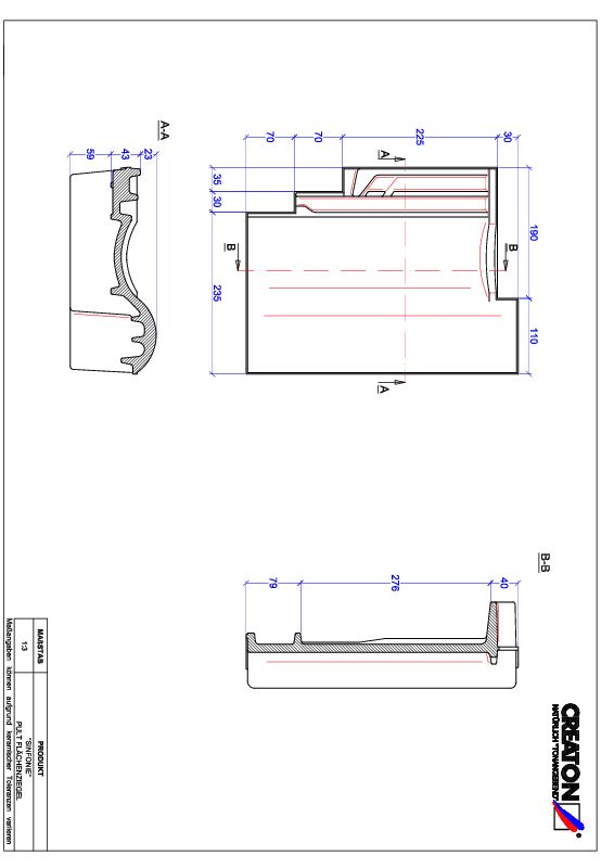 Plik CAD produktu SINFONIE dachówka pulpitowa PULT