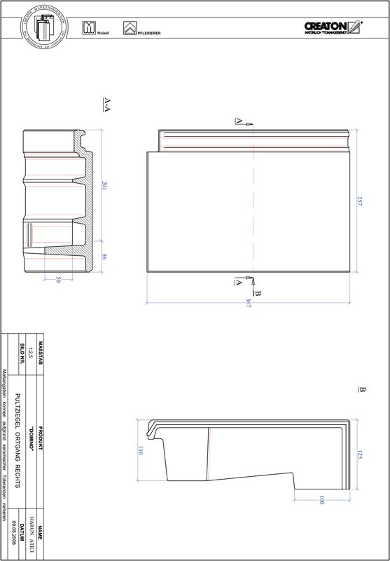 Plik CAD produktu DOMINO dachówka pulpitowa boczna prawa PULTOGR