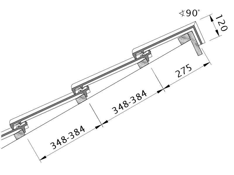 Rysunek techniczny produktu CANTUS PDA PDA