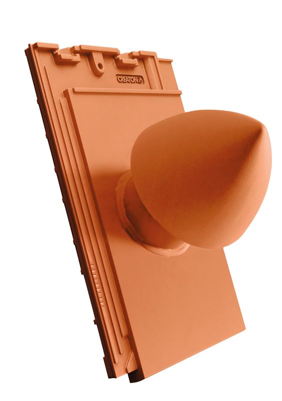 SIM SIGNUM ceramiczny kominek odpowietrzający instalację sanitarną DN 100 mm z odkręcaną pokrywą, z giętkim przewodem przył. (z adapterem)
