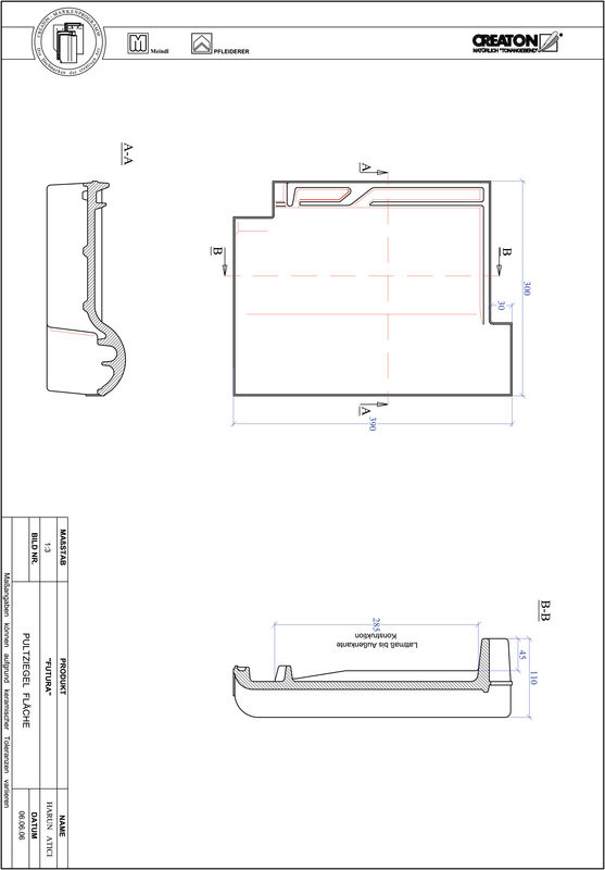 Plik CAD produktu FUTURA dachówka pulpitowa połaciowa PULTFLA