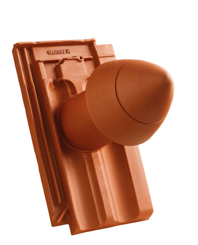 RAT HÖN SIGNUM ceramiczny kominek odpowietrzający instalację sanitarną DN 100 mm z odkręcaną pokrywą, z giętkim przewodem przył. (z adapterem)