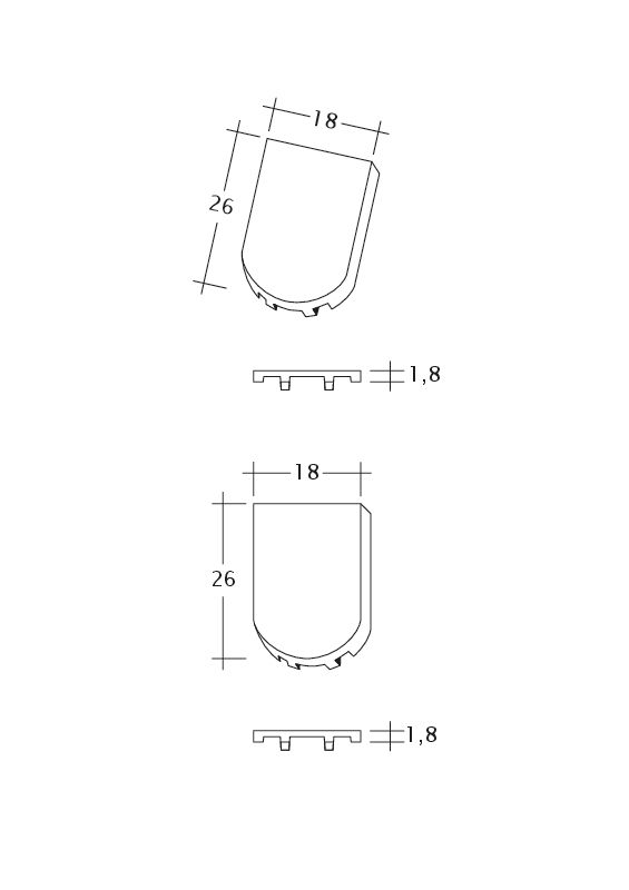 Rysunek techniczny produktu SAKRAL FALZ