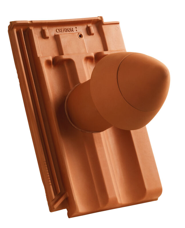 RAP SIGNUM ceramiczny kominek odpowietrzający instalację sanitarną DN 100 mm z odkręcaną pokrywą, z giętkim przewodem przył. (z adapterem)