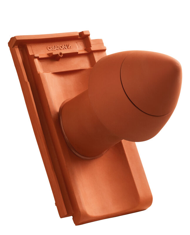 HER SIGNUM ceramiczny kominek odpowietrzający instalację sanitarną DN 100 mm z odkręcaną pokrywą, z giętkim przewodem przył. (z adapterem)